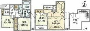 上用賀戸建の物件間取画像